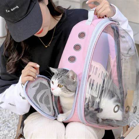 MOCHILA DE BURBUJA PARA MASCOTAS